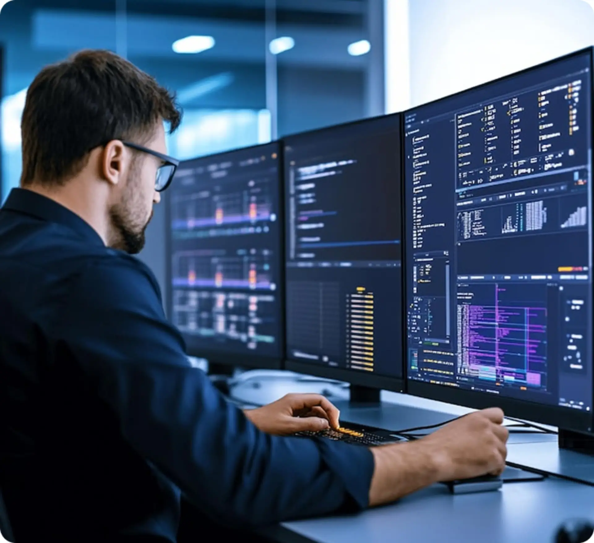 Real-time visibility for management through business intelligence and reporting dashboards